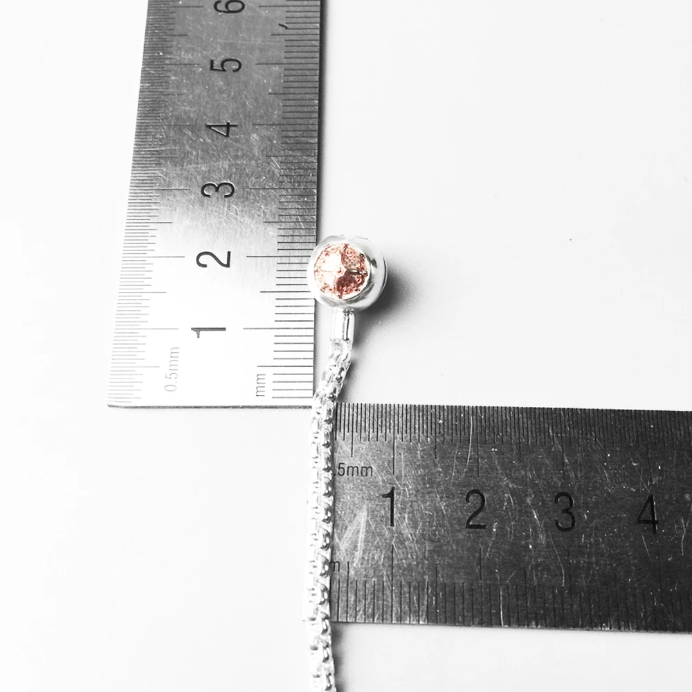 Necklace Basic Rose Glod,2017 Brand 925 Sterling Silver  Strand Fashion Jewelry Europe Style Bijoux Gift For Men Women Friend