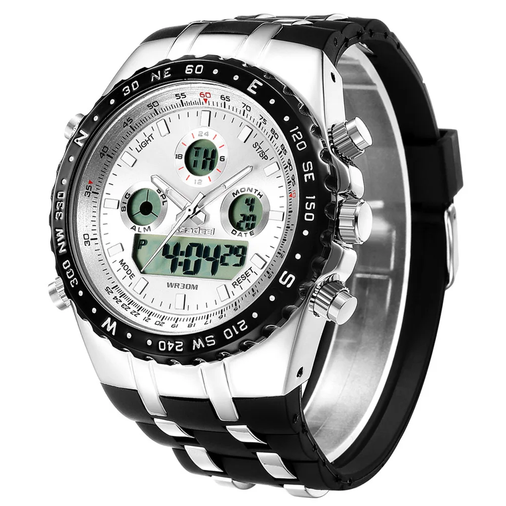 

Top Original Luxury Brand Quartz Watch Men Clock Digital LED Multifunctional Army Military Sport Wristwatch relogio masculino