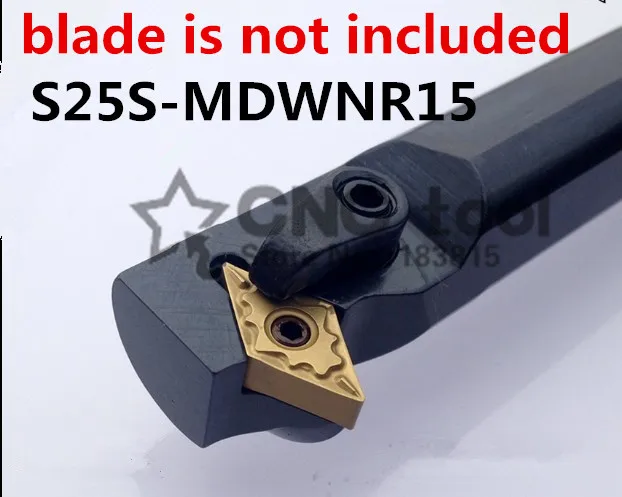 S25S-MDWNR15 25mm 62.5degree Lathe Cutting Tools CNC Turning Tool Machine Tools Internal Metal Lathe Tool Boring Bar MDWNR