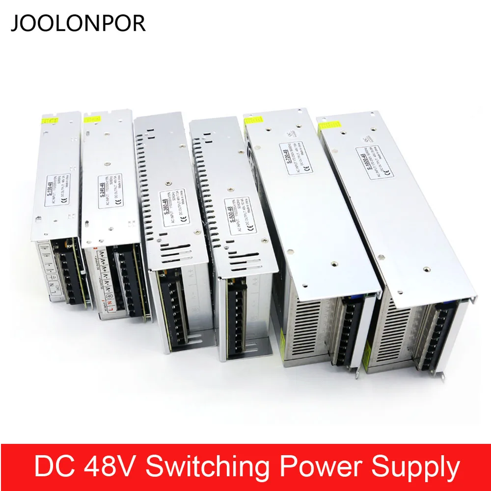 

Transformer Switch Mode Power Supply DC 48V 3A 5A 7.5A 10A 15A 20A 150W 240W 350 360W 500W 600W 720W 800W 1000W for Lighting