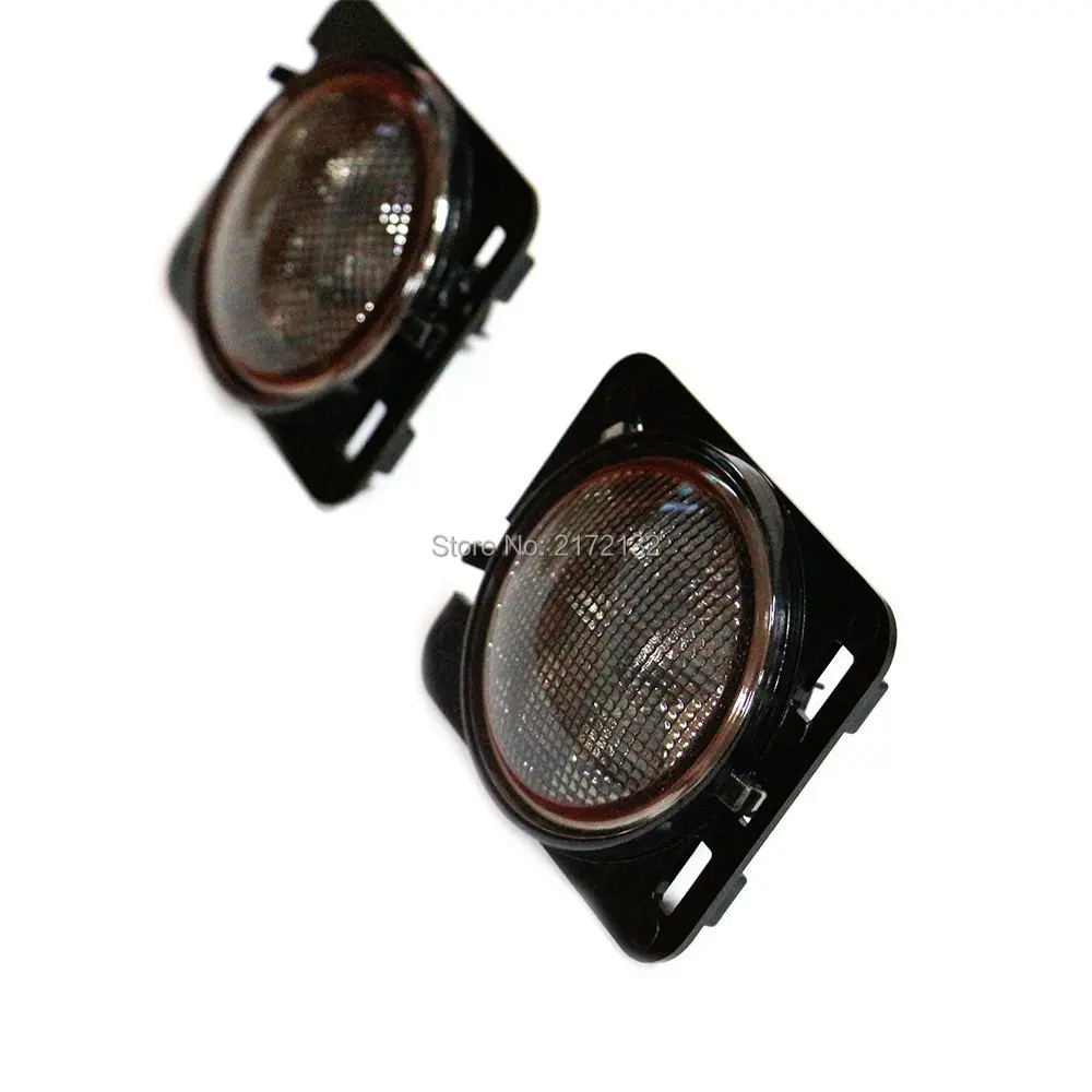 2PCS/Pair 8 SMD LED Light Front Fender Flares LED Side Marker Lamp Turn Signal Light For Jeep Wrangler JK 2007~2015