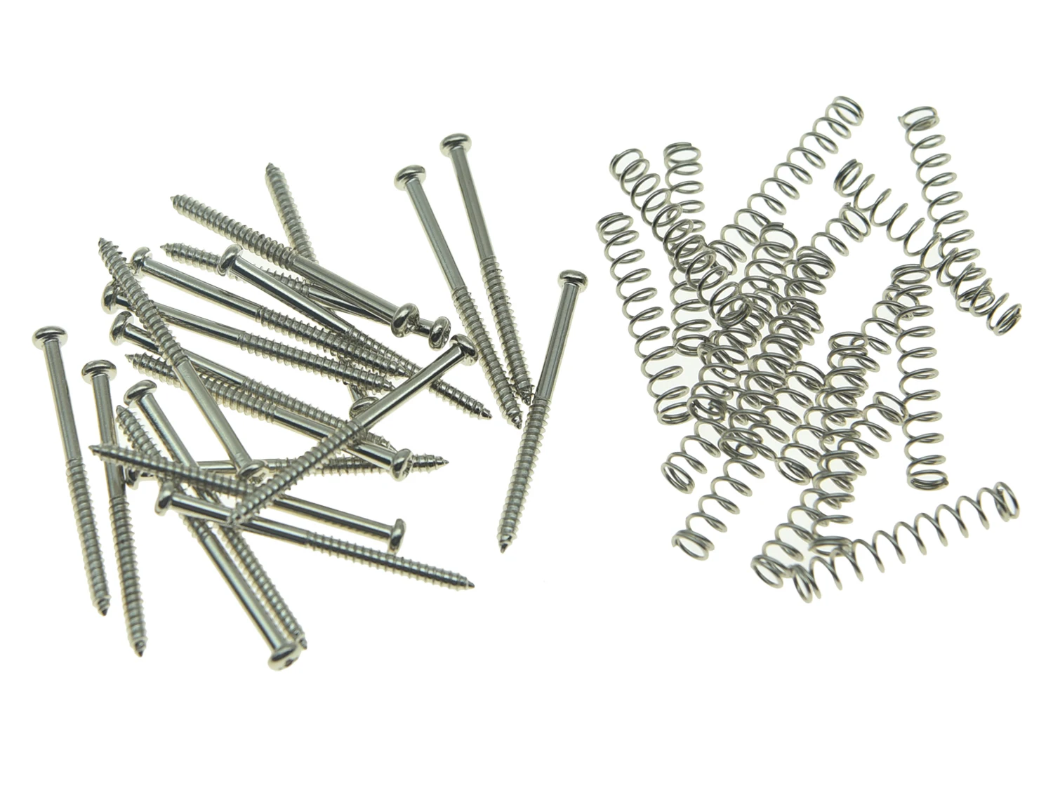 KAISH Pack of 20 Bass Guitar Pickup Mounting Screws Pickup Springs Fits Precision P Bass Jazz J Bass or P90 Soap Bar Pickups