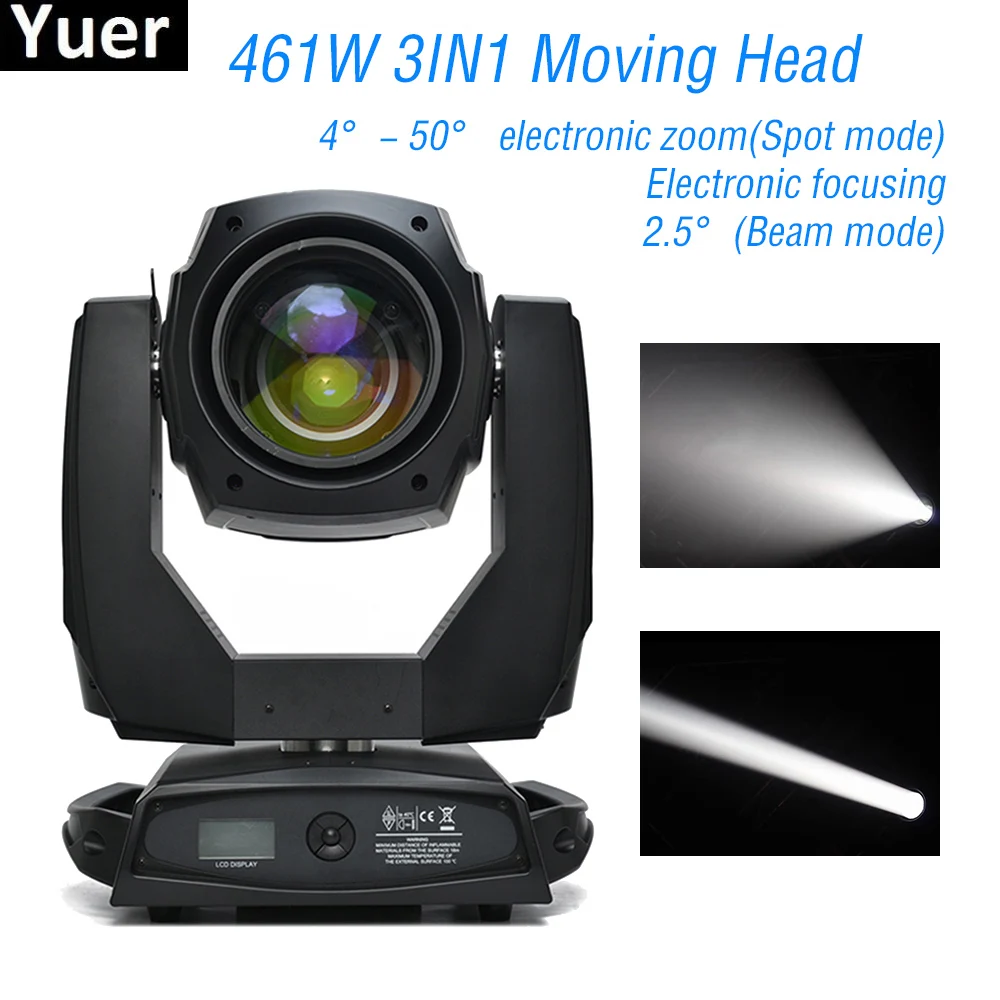 

Professional 461W Beam Wash Zoom 3IN1 Moving Head Light DJ Disco DMX512 Sound Party Lights Auto Focusing Stage Moving Head Light