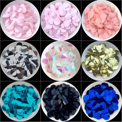 250 pcs 10mm Katlanır Sequins Yan Matkap PVC Toplu Pul DIY Giyim Aksesuarları Sahne Giyim Takı Süsleri Yapma