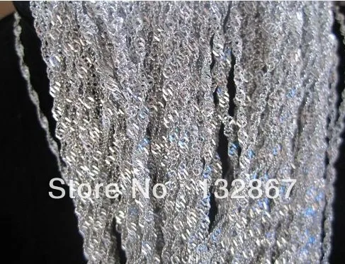 

Jewelry Finding 100meter Fashion Jewelry water wave Chain 4mm 100% Stainless Steel Chain,Suit for Necklace Bracelet