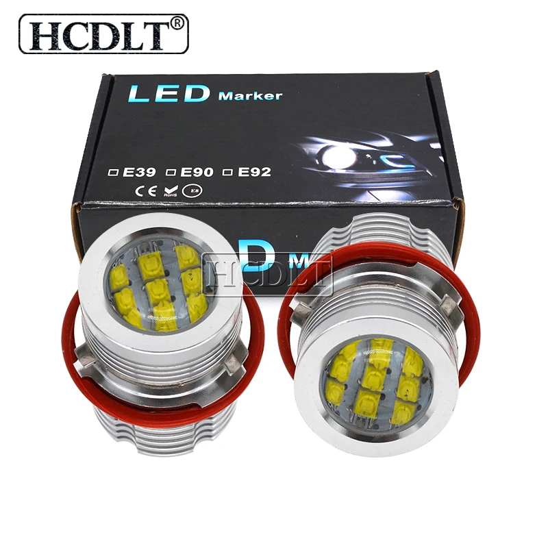 

HCDLT 2021 NEW High Power 60W LED Marker Kit Yellow White Red Blue LED E60 E53 E63 E83 E87 E39 LED Angel Eyes LED Halo Ring kit