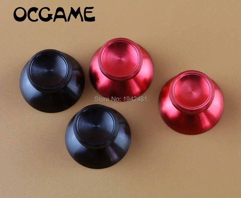 

50pairs/lort Aluminum Alloy Metal Joystick Thumb sticks Cap mushroom for Playstation 3 PS3 Controller OCGAME