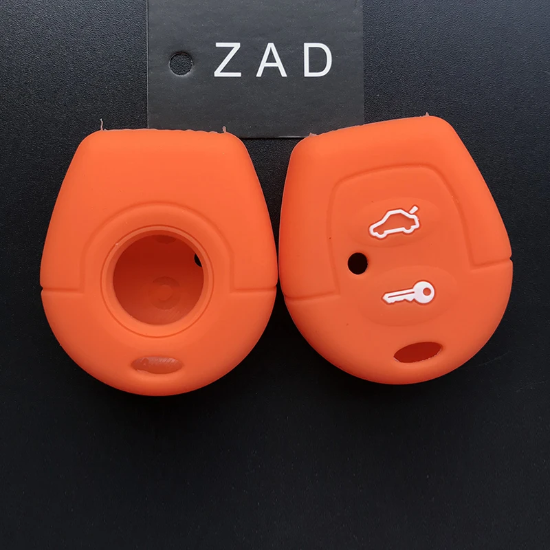 ZAD 2button silicone car Key Case cover For VW Sharan For Seat Ibiza Leon Toledo Mii Altea Cordoba Arosa Alhambra Exeo FR shell