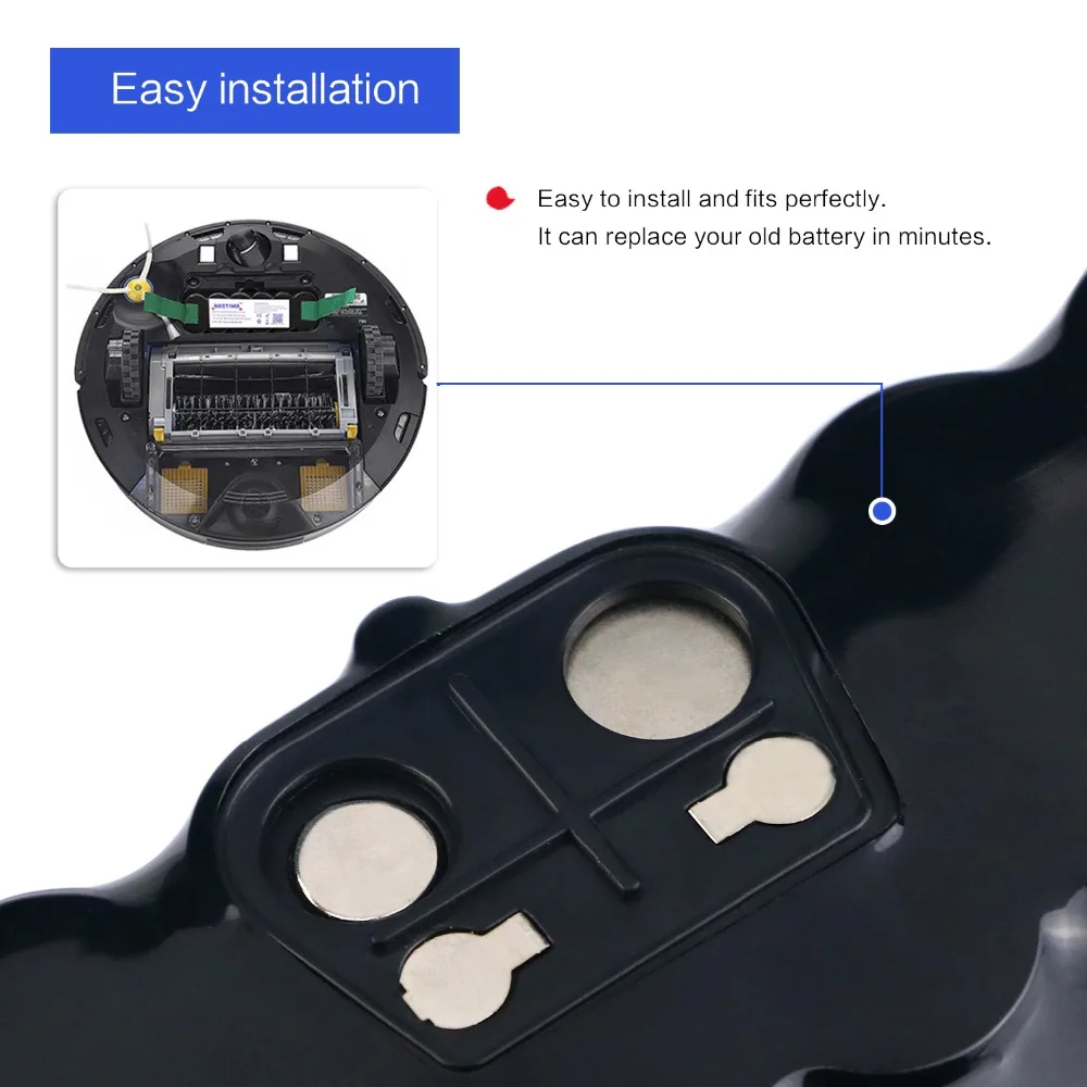 14.4V 4850mAh NI-MH Replacement Battery for iRobot Roomba R3 500 600 700 800 Series Robot Vacuum Cleaner 530 550 560 650 880