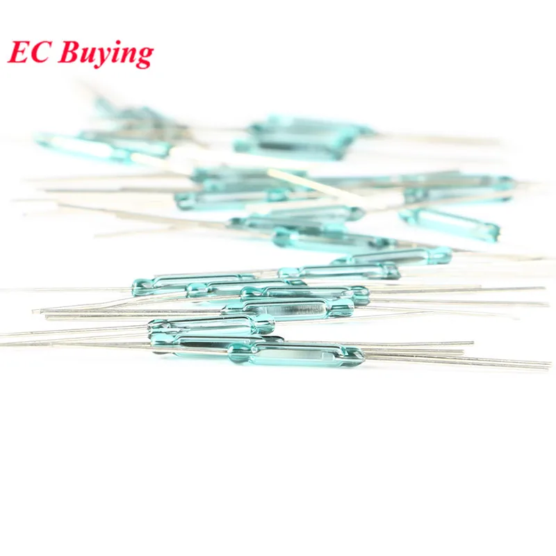 5pcs Reed Switch 3 pin Magnetic Switch 2.5*14mm Normally Open Normally Closed Conversion 2.5X14MM NO NC Conversion for Sensors