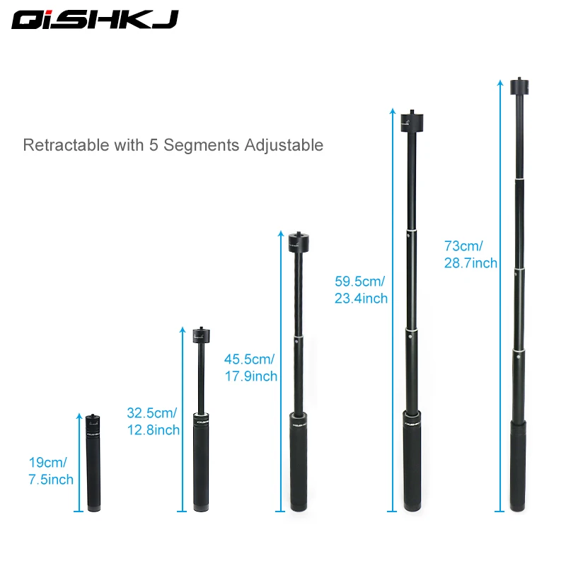 Extension Stick Rod Pole for DJI OM 4 OSMO Mobile 2 Zhiyun Smooth Q 4  OSMO Action GOPRO OSMO Pocket Insta 360 One X Accessories