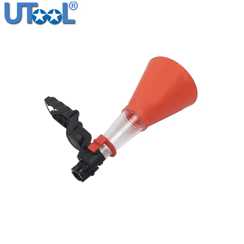 Engine Oil Filling Set Universal Oil Funnel with Adjustable Width Holding Clamp Multifunctional Pour Oil Tool for Car Repairing