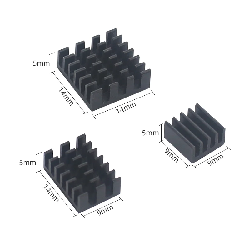 3 sztuk Raspberry Pi 4 Radiator Radiator aluminiowy Raspberry Pi 4B chłodzenie chłodnicy zestaw chłodnicy dla Raspberry Pi 4 Model B