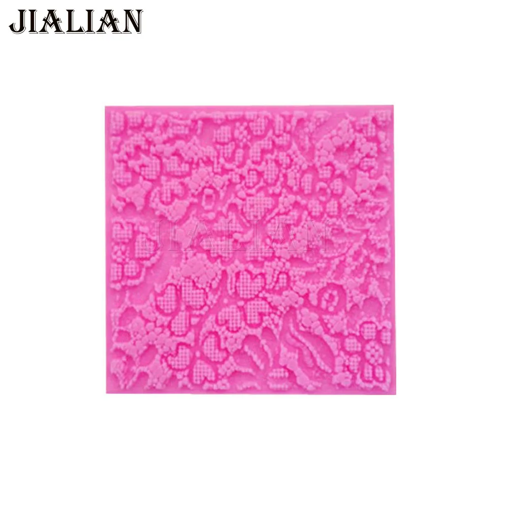 DIY Flower border lace pattern silicone mould Wedding party cake mold fondant decorating tools  mould T0893