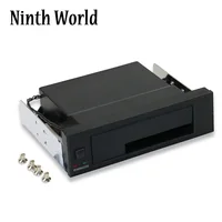 Caja interna de estante móvil de una sola bahía con luz indicadora LED, compatible con intercambio en caliente para PC SATA HDD SSD de 2,5 y 3,5 pulgadas