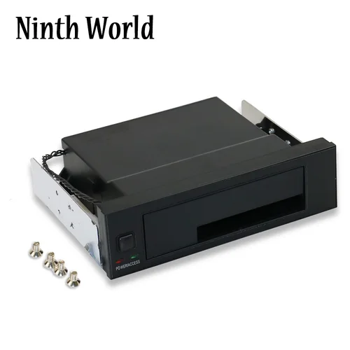 Caja interna de estante móvil de una sola bahía con luz indicadora LED, compatible con intercambio en caliente para PC SATA HDD SSD de 2,5 y 3,5 pulgadas