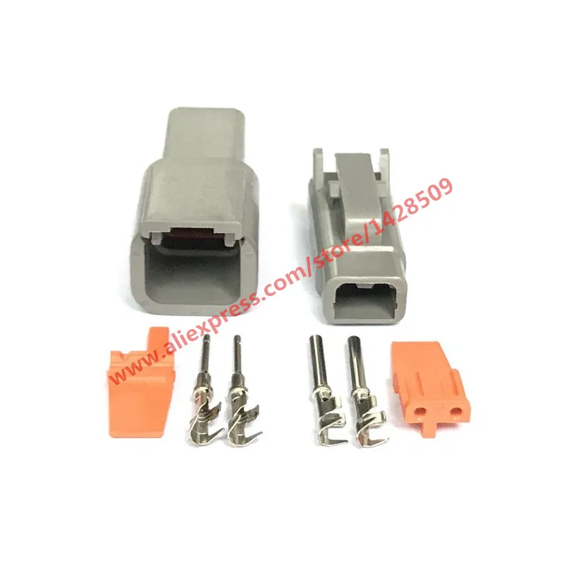 10 Sets Deutsch DTM 2 Pin DTM06-2S / ATM06-2S DTM04-2P / ATM04-2P Waterproof Electrical Connector Inlet Air Temperature Sensor