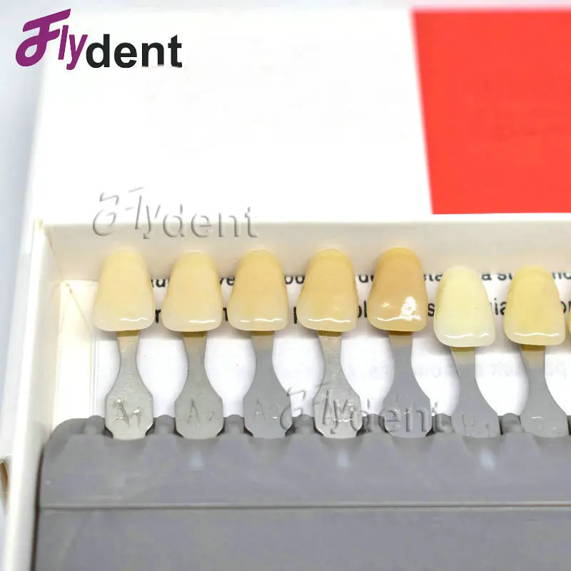 Dental box model classial pan farben A1-D4 material  tooth color shape dentist tool