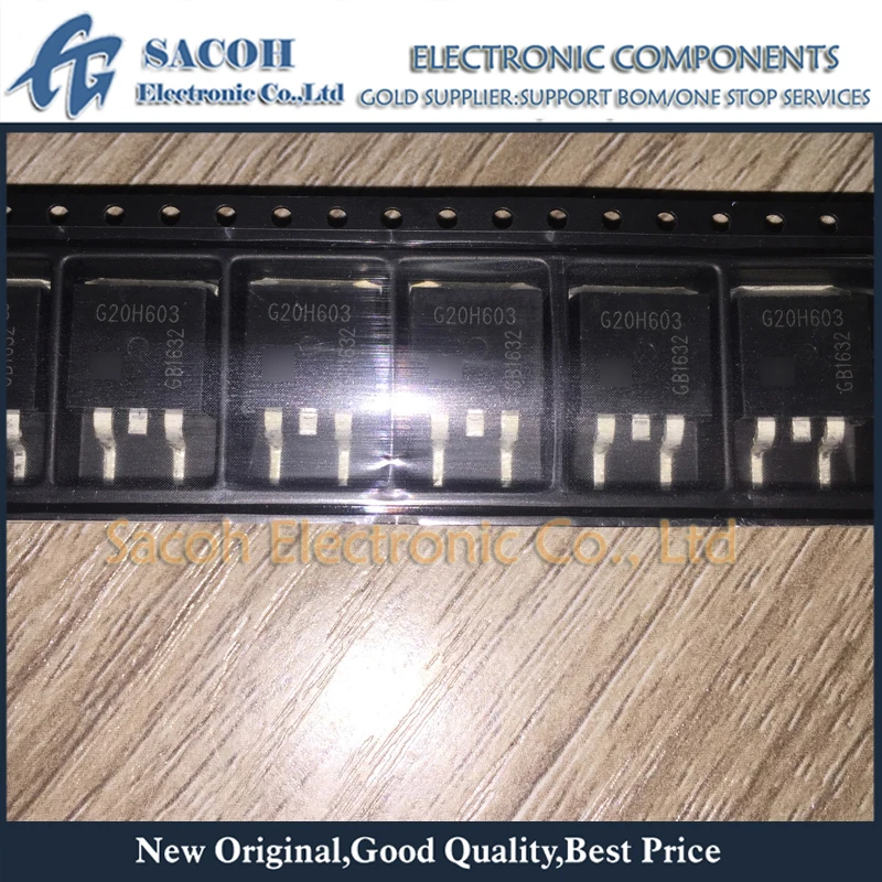 New Original 5Pcs/Lot IGB20N60H3 G20H603 OR IKB20N60H3 K20H603 20N60 TO-263 20A 600V Power IGBT Transistor