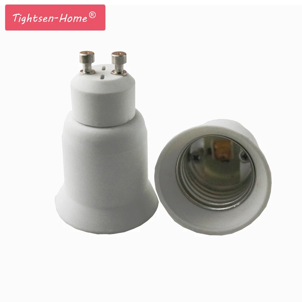 GU10 to E26/E27 Light Bulb Socket Adapter,2-pin Base to Standard E26 Screw Base Bulb Socket Converter Heat Resistant Material