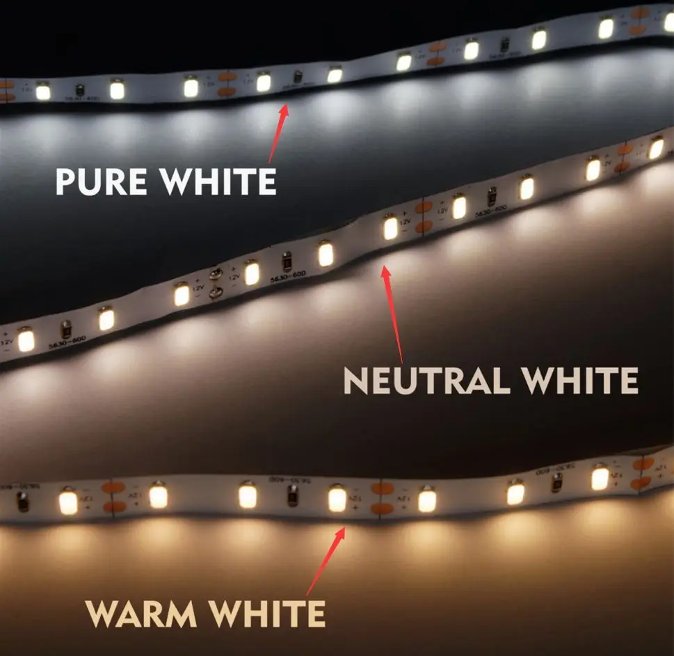 DIY LED U-HOME High CRI80+ LED Strip Light SMD5630 Super Bright Warm White/Netural White/Daylight White/Pure White Nonwaterproof