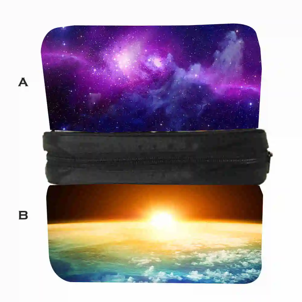 Custom Made Galaxy Printing Pencilbag Space Galaxy Animal Movie Pouch Case Women Men Kid Pencil Box