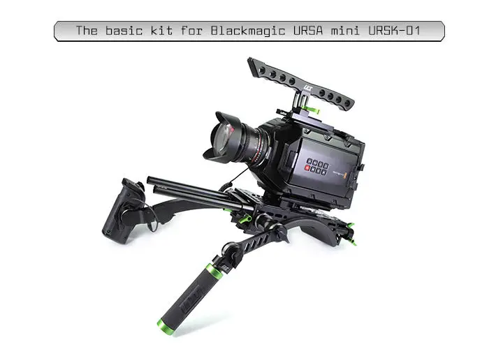 Lanparte Shoulder Mount Rig Support Basic Kit for BMD Blackmagic URSA Mini Camera URSK-01