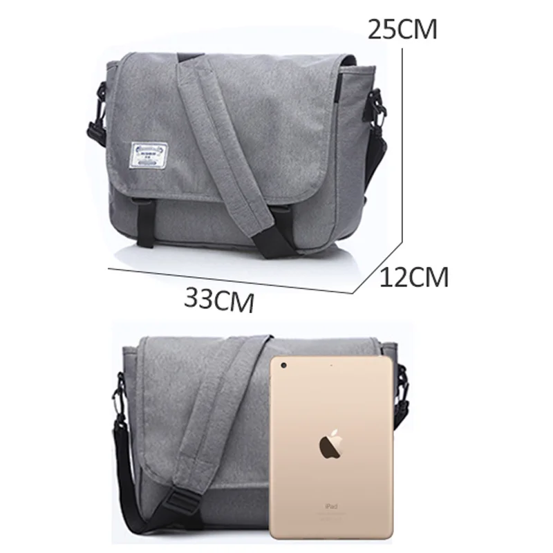 Imagem -02 - Oxford Masculina Messenger Bolsa Oxford Bolsa de Ombro Unisex Moda para Negócios Viagens Aba Xa144zc