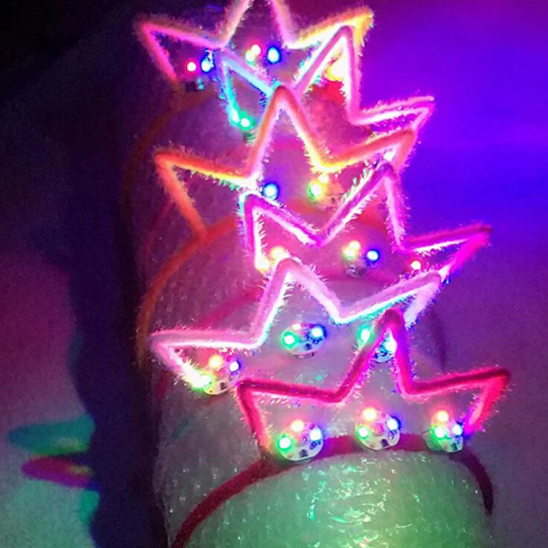 

Led/Flashing Hair Light Crown Headwear Royal Princess Hairband Children Christmas Light Up Toys Hair Accessories Party Supplies