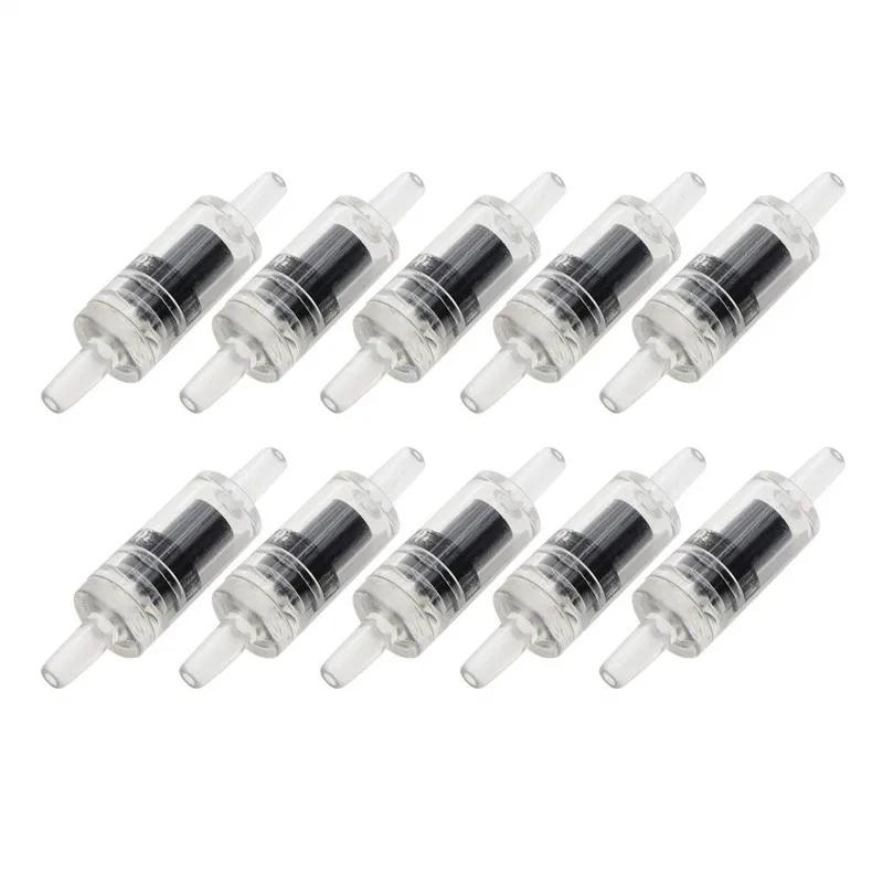 5pcs/10pcs One Way Aquarium Air Valve Non-return Check Valve Aquairum Accessories For Fish Tank Co2 System Air Pump Compressor