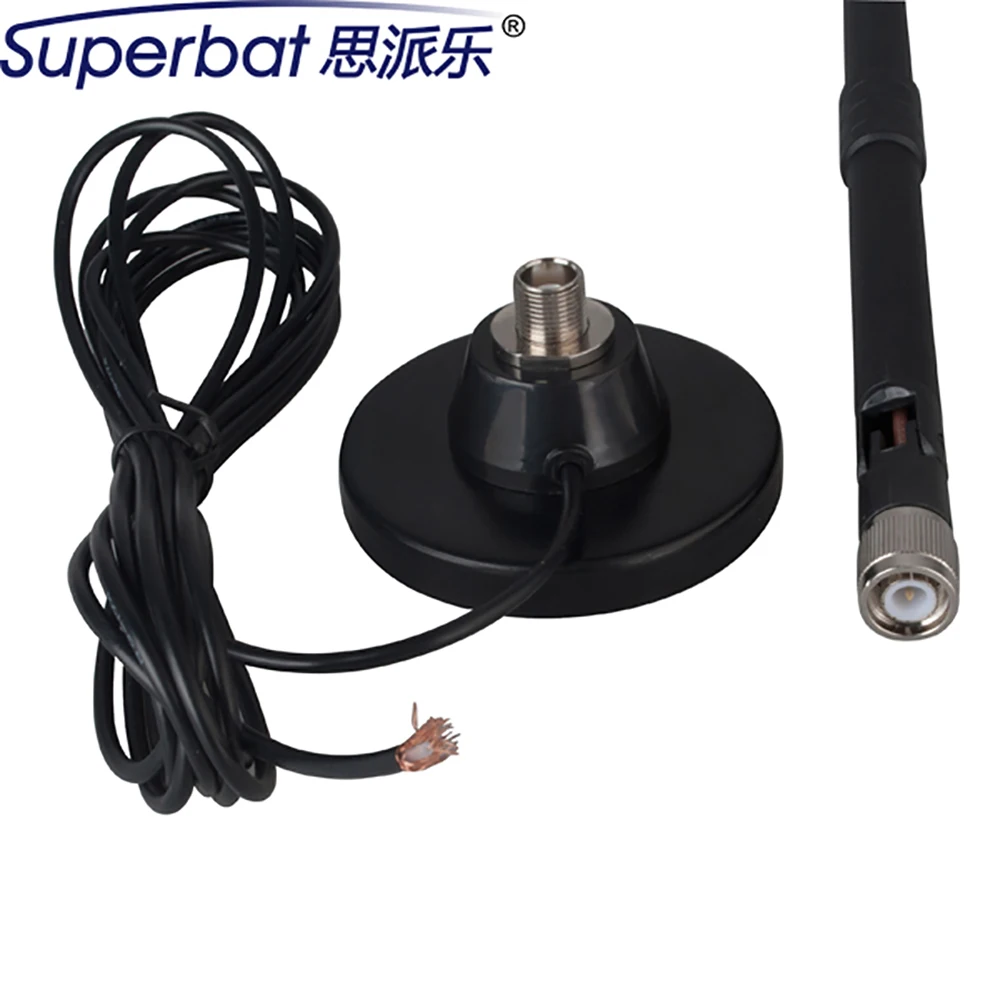 Superbat 9dbi 700-2600Mhz 4G LTE Aerial Signal Booster with Magnetic Base Antenna CRC9 Male RA  RG174 3M Cable for Huawei