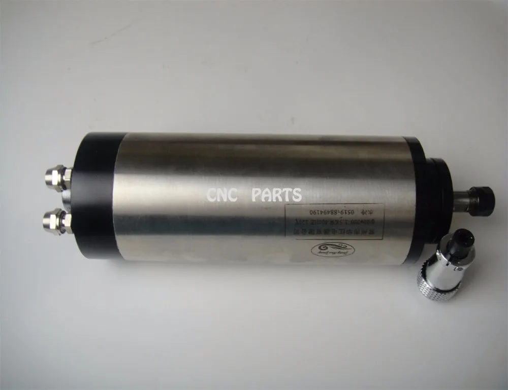 Cncフライススピンドルer11直径80ミリメートル220ボルト1.5kw水冷スピンドルモータ+ 13ピースer11コレット+ 1ピーススピンドルサポート