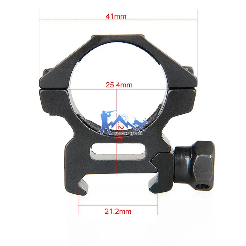 

Canis Latrans Airsoft 6063 Aluminum 25/30MM Riflescope Seperate Scope Mount For 21/11MM Mounts OS24-0155