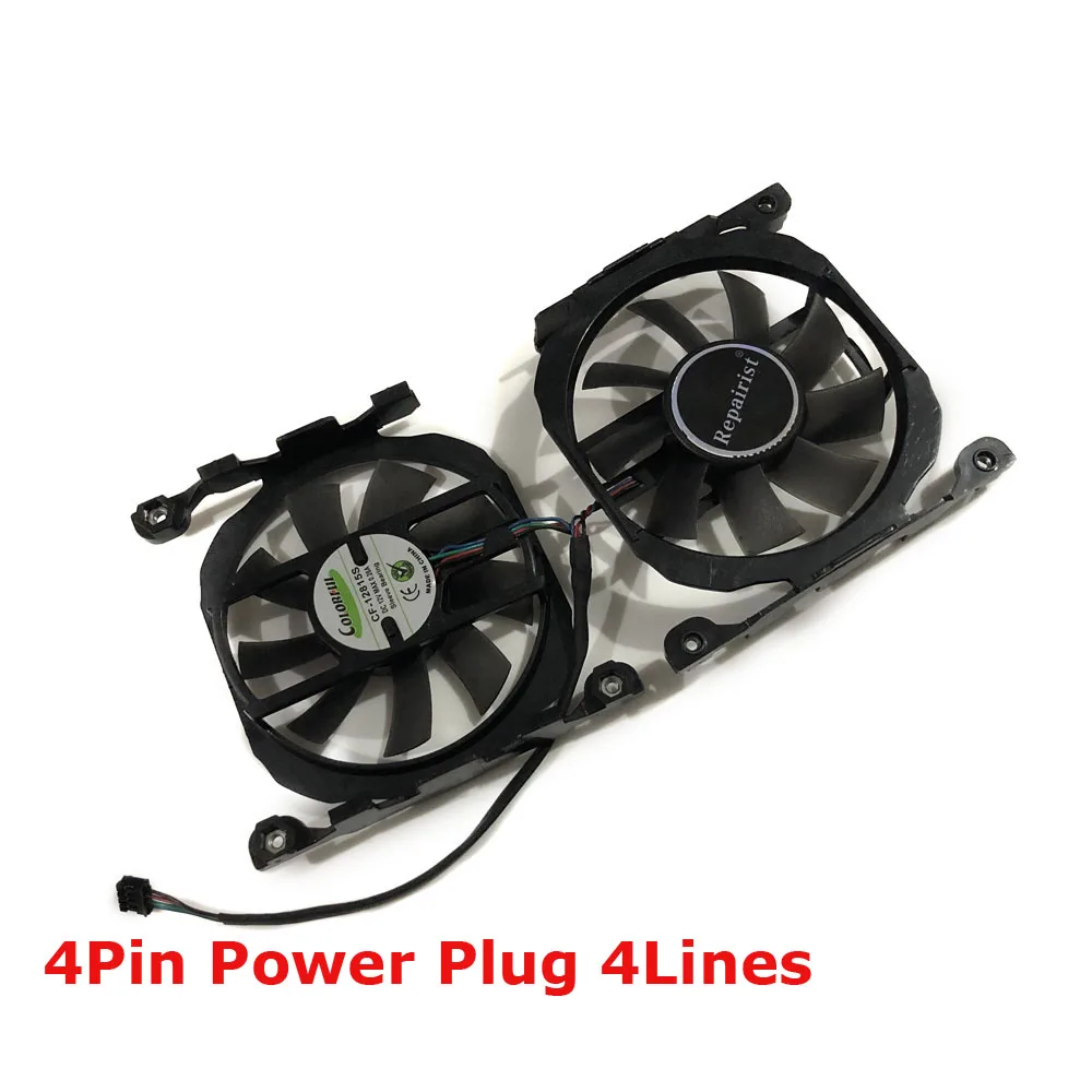 CF-12815S,GPU Cooler,Graphics Card Fan,For ELSA RTX 2070 S.A.C,For INNO3D GTX 1070 Ti X2 V2,For INNO3D GTX1070 V4,2Pcs/Set