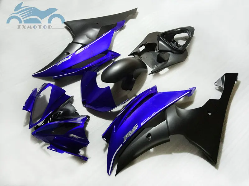 Free custom Injection fairing kit fit for YAMAHA R6 YZFR6 2008-2015 YZF R6 08-15 blue black motorcycle fairings body kits HT03