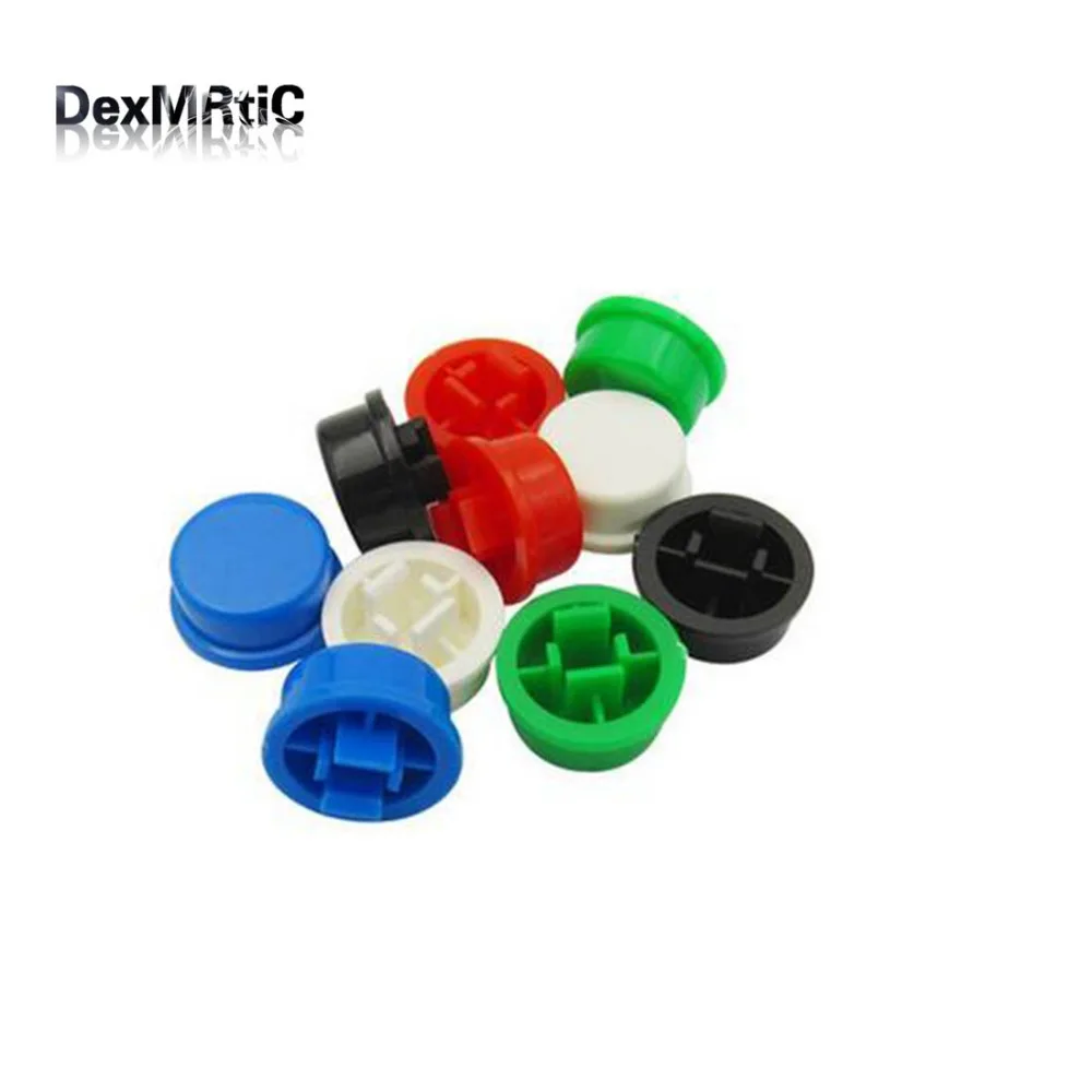 

60pcs 12*12*7.3mm round button cap reset switch button cap multi color button caps