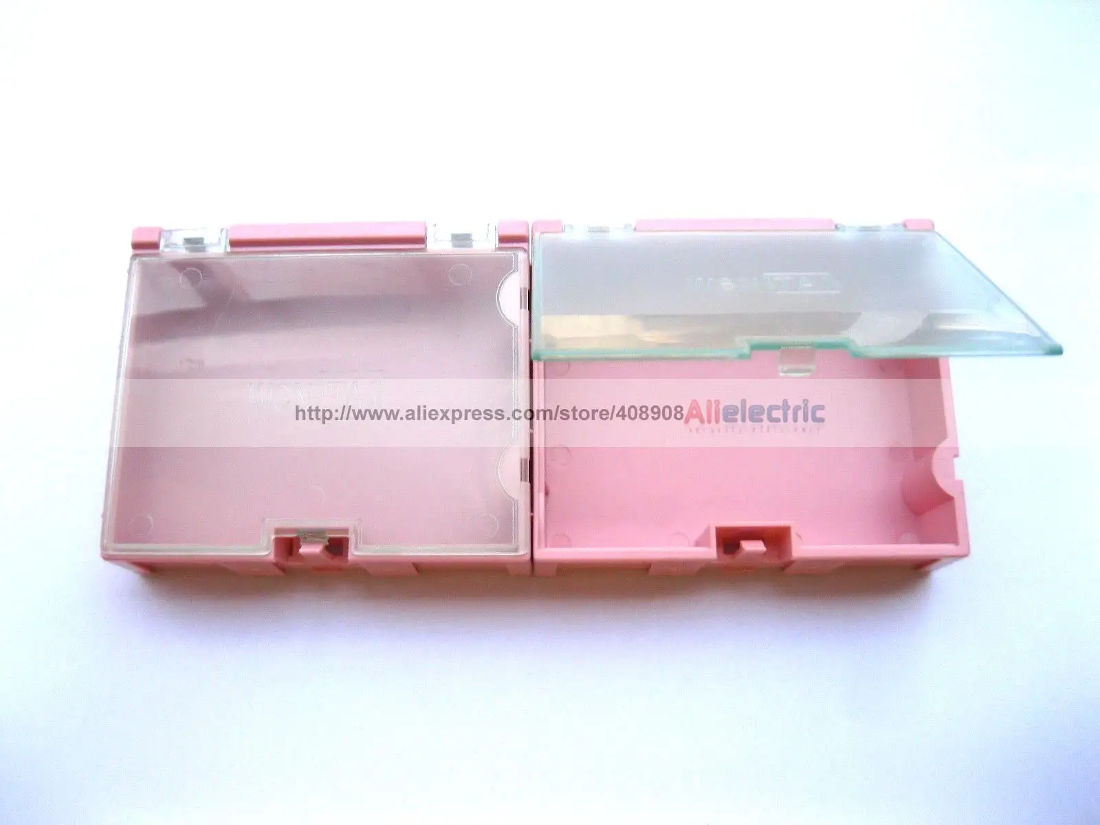 

10 Pcs SMD SMT Electronic Component Storage Box Pink 02P