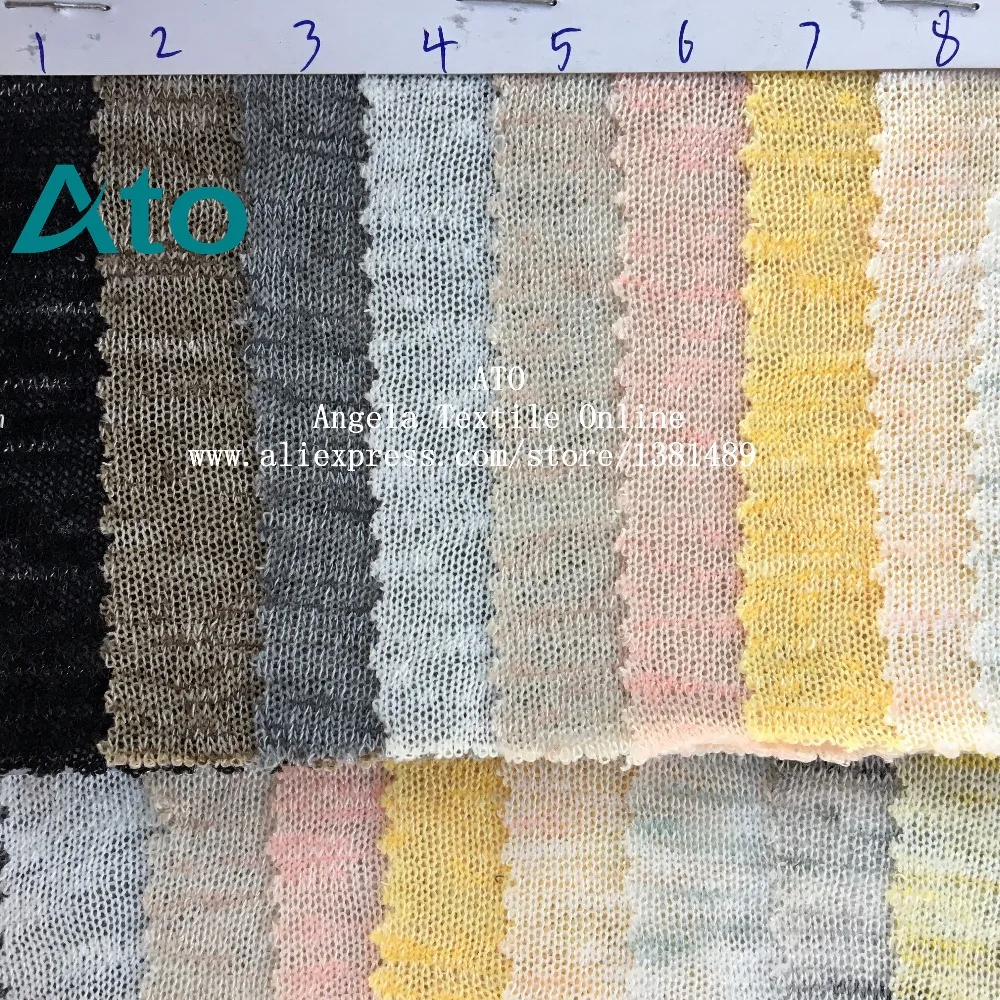 Slub color spots Knit Fabrics, 16 colors for choose, Patchwork  for Cardigan Sweater clothes Doll clothes baby photogrphy fabric