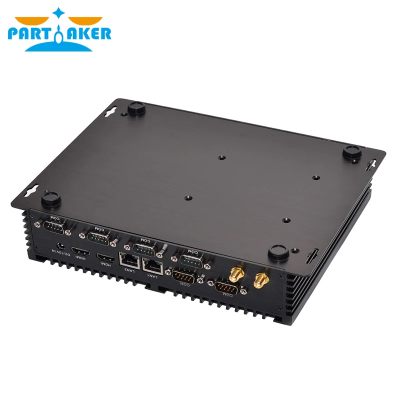 Partaker I4 Mini Computer Fanless Mini PC Windows 10 Core i3 4010U i5 4200U i7 4510U Dual LAN 6*RS232 industrial PC Rugged PC