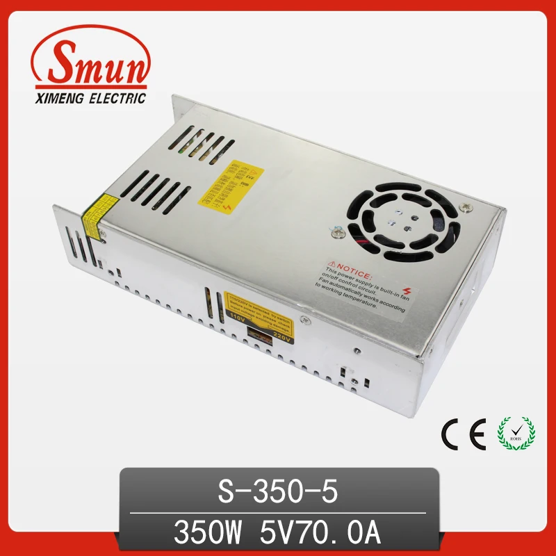 350W 5V 50A Single Output Switching Power Supply 220VAC Input Smun AC/DC Power Supply