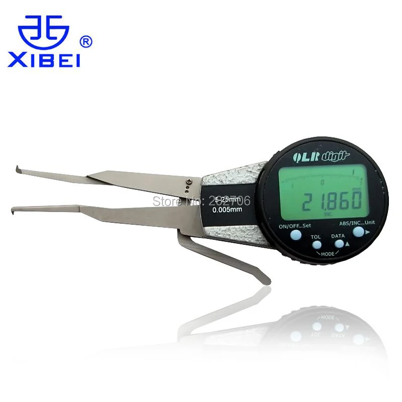 Imagem -04 - Digital Dentro Caliper Eletrônico Calibre Rotatable Dial Medição Furo Sulco Abs Micrômetro 525 mm 0.005 mm