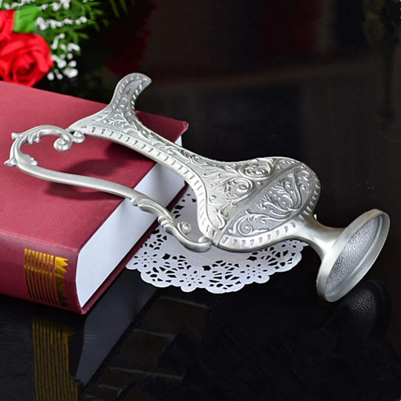 IMUWEN New Free Shipping Pewter Plated With Handle Metal Flower Vase For Home Decoration