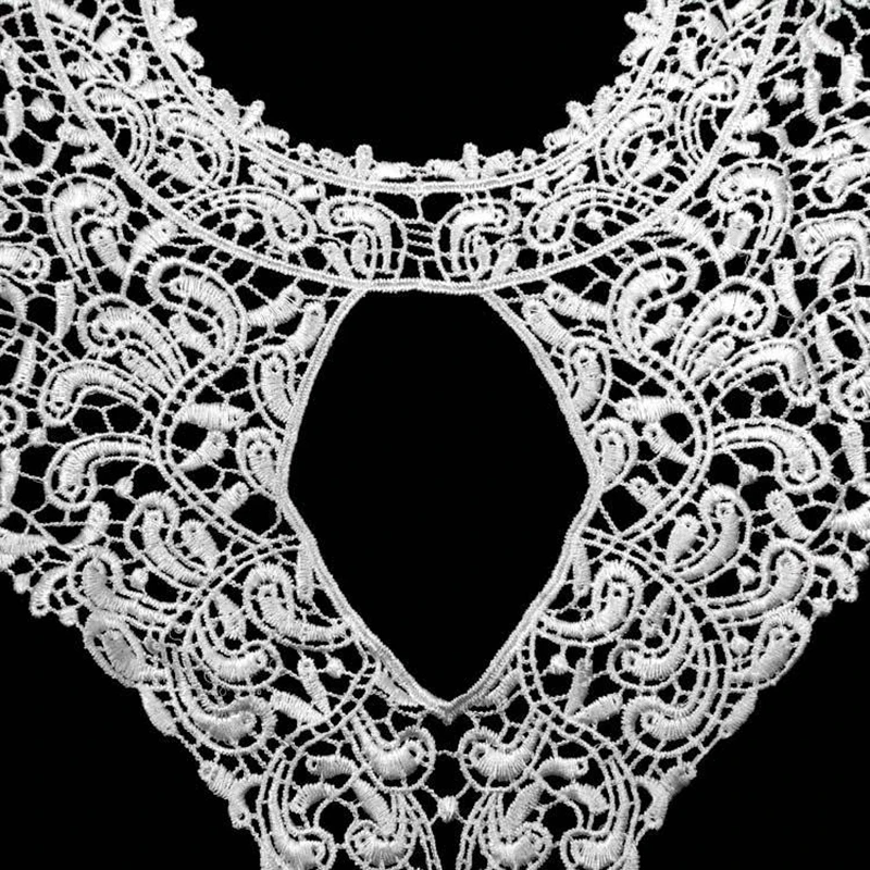 black/pink/White Lace Fabric Collar Embroidery Venise Lace Fabric Applique Guipure DIY Craft For Sewing The Dress