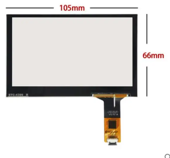 

4.3inch 105*66mm 105*65mm touch screen chip GT911 6pin capacitive touch screen