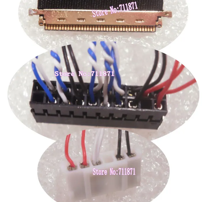 LVDS 1ch 8bit 0.5 الملعب 40P شاشة 20454-040T كابل خط BP101WX1-206 كابل خط الشاشة 40Pin 20454 040T شاشة Lcd خط الحبل