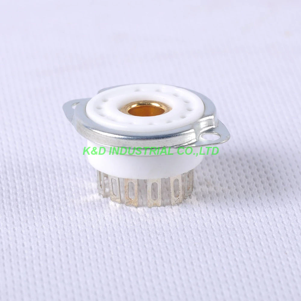 

4pcs 13pin Ceramic Tube Socket Nixie Valve For B5092 GN4 B13B ZM1020 Amplifier Parts