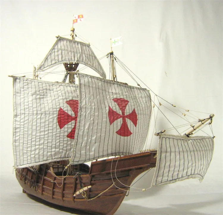 Ancient Ship Model Building Kit Columbus Expedition Fleet Ships Scale 1:50 Santa Maria 1492 Sailboat Model