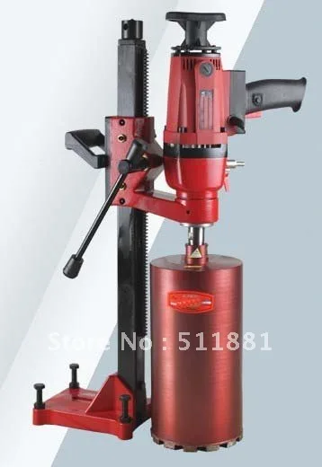 Promotional Package of 6.6'' 166mm Dual-purpose Core Drill Machine | Complex of Hand held and Desktop machine | NET weight 14kg