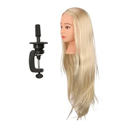 Real Human Hair Doll Salon Hairdressing Cutting Styling Mannequin Training Model Training Head Skin Color