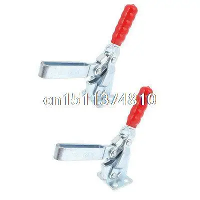 2 Pcs 227Kg 500 Lbs Holding Capacity 12130 Flanged Base Horizontal Toggle Clamp